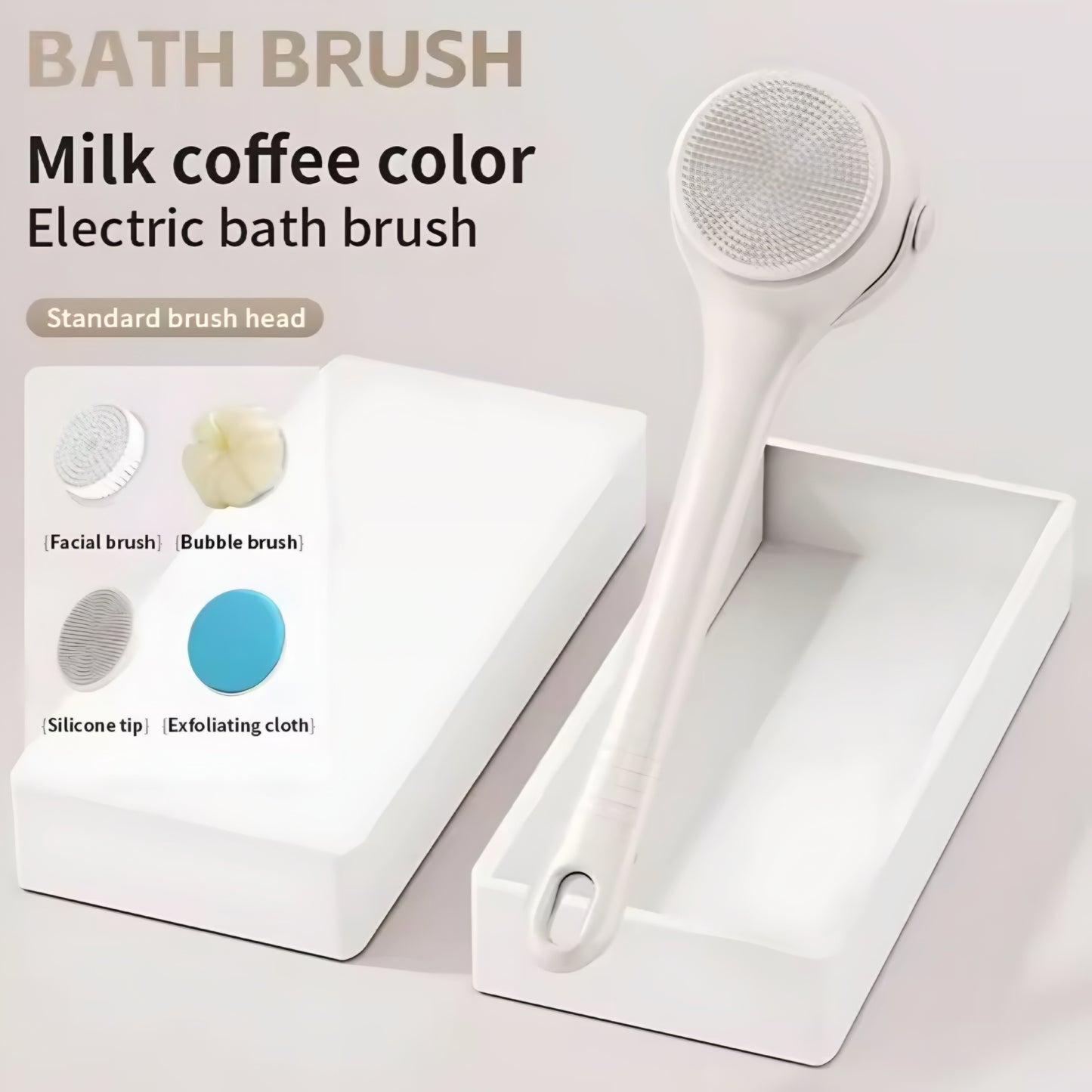 Brosse de Bain Électrique en Silicone