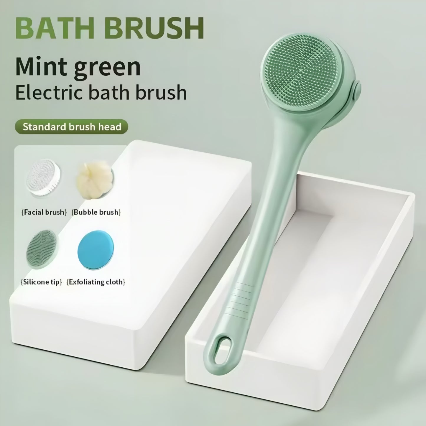 Brosse de Bain Électrique en Silicone