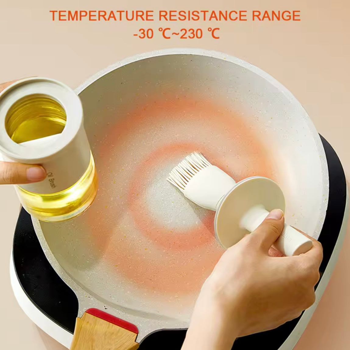 Bouteille Distributrice d’Huile & Sauce 2-en-1 avec Pinceau