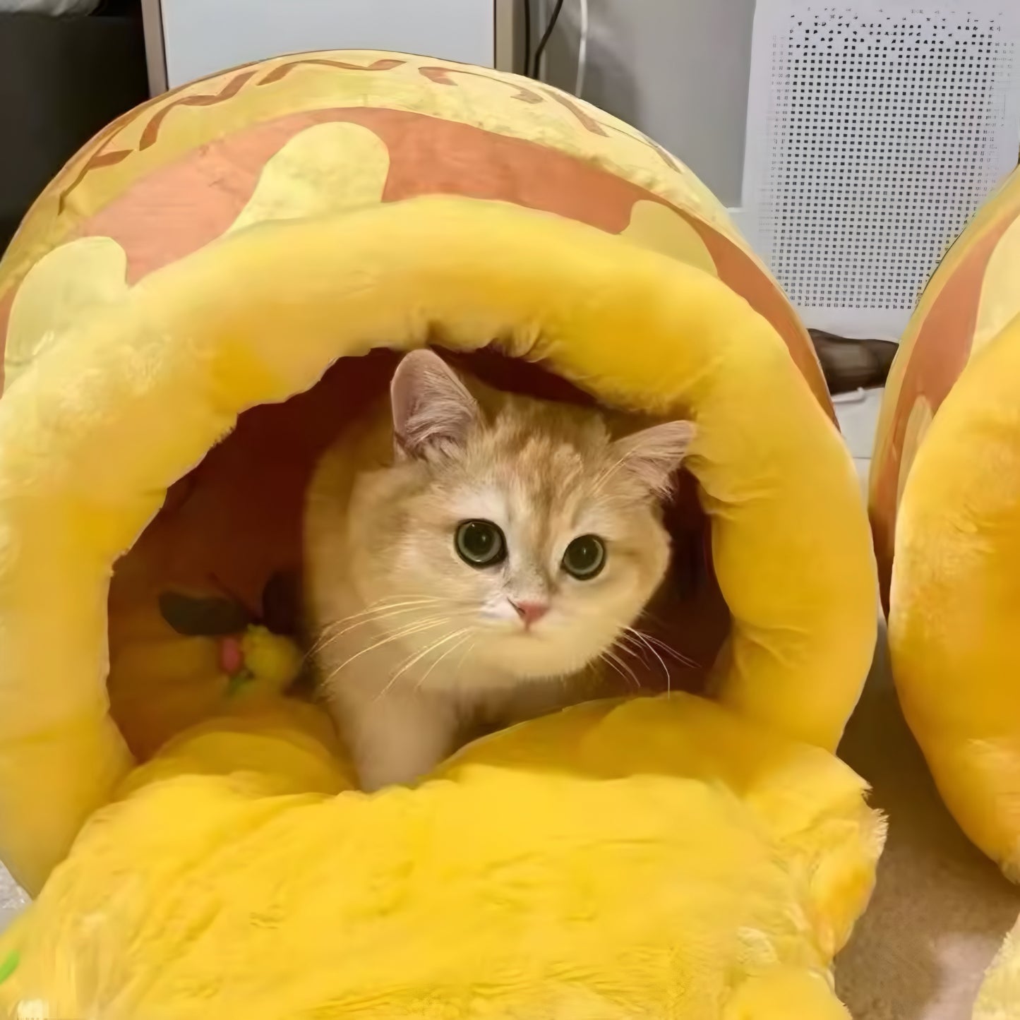 Panier pour Chat “Pot de Miel” – Doux, Cozy & Aesthetic